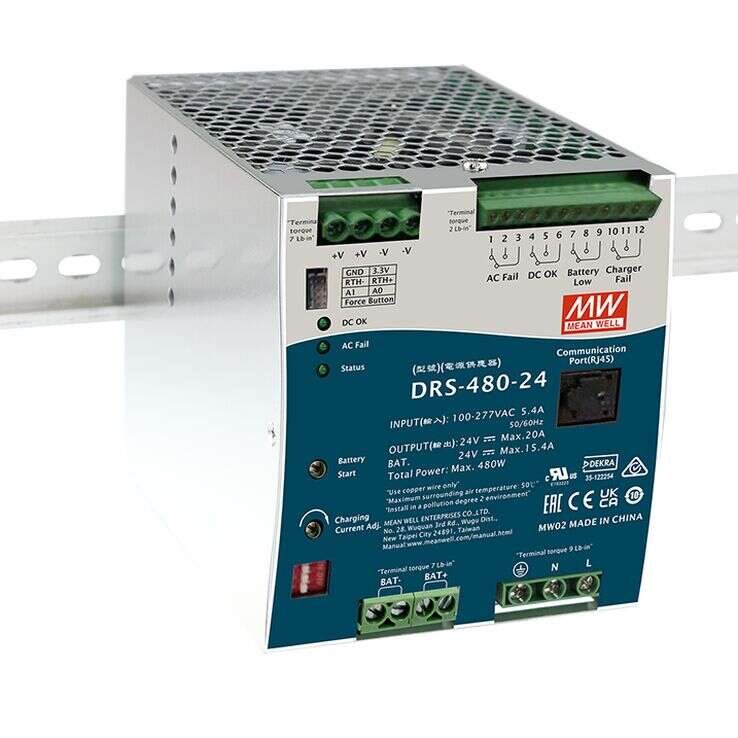 MEAN WELL DRS-480-24 Switching power supply for DIN rail, 480W, 24V