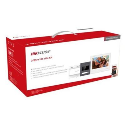 Hikvision DS-KIS704EY, complete kit monitor+door station+power source, 2-wire