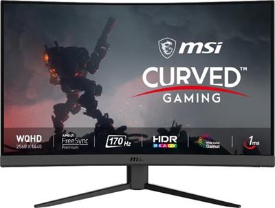 MSI Gaming monitor G27CQ4 E2, 27" curved /2560x1440 (WQHD)/VA LED, 170Hz/1ms/3000:1/250cd / m2/ 2