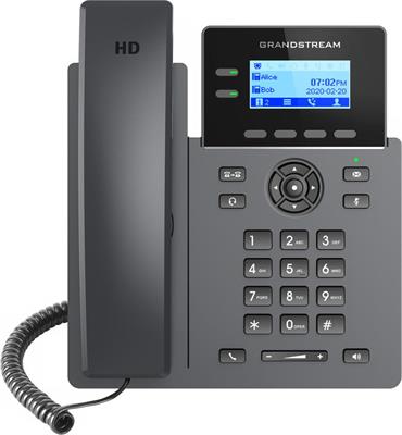 Grandstream GRP2602P SIP phone, 2,21  LCD display, 4x SIP account, 2x100Mbit and PoE