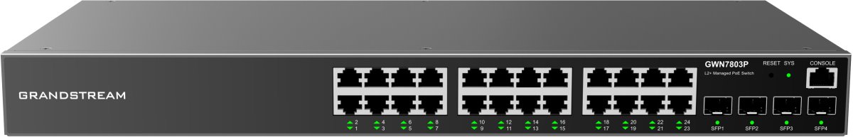 Grandstream GWN7803P Layer 2+ Managed Network PoE Switch 24 ports / 4 SFP