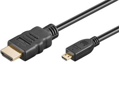 PremiumCord Kabel HDMI A - HDMI micro D, 1m