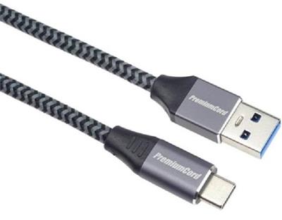 PremiumCord kabel USB-C - USB 3.0 A (USB 3.1 generation 1, 3A, 5Gbit/s) 3m oplet