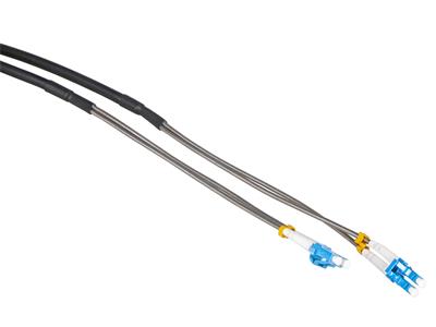 Masterlan AE fiber optic outdoor patch cord, LCupc/LCupc, Duplex, Singlemode 9/125, 50m