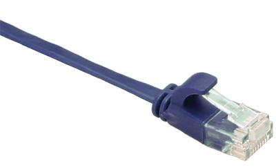 Masterlan comfort patch cable UTP, flat, Cat6, 1m, blue