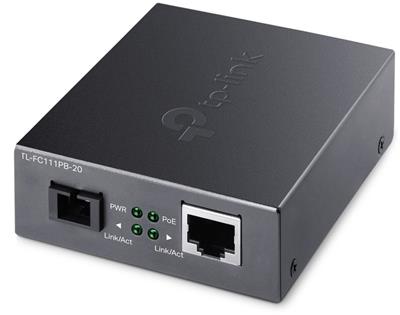 TP-Link TL-FC111PB-20 - 10/100 Mbps WDM Media converter with PoE-out