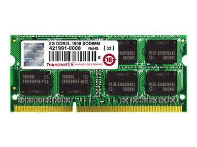 TRANSCEND, MEM/8GB DDR3L 1600 SO-DIMM 2Rx8 IND