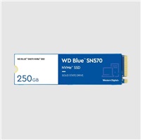 WD BLUE SSD NVMe 250GB PCIe SN 570, Gen3 8 Gb/s, (R:3300, W:1200MB/s)