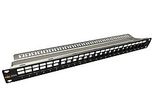 Solarix modular patch panel 24p, 1U