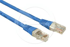 Solarix patch cable CAT5E UTP PVC 5m blue non-snag-proof