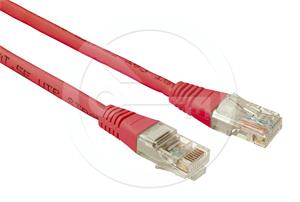 Solarix patch cable CAT5E UTP PVC 2m red non-snag-proof