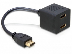 Delock adapter HDMI male to 2x HDMI female