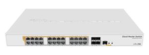 MikroTik Cloud Router Switch CRS328-24P-4S+RM, PoE switch - bazar