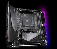 GIGABYTE MB Sc AM4 B550 I AORUS PRO AX, AMD B550I, 2 x DDR4, Wi-Fi, HDMI