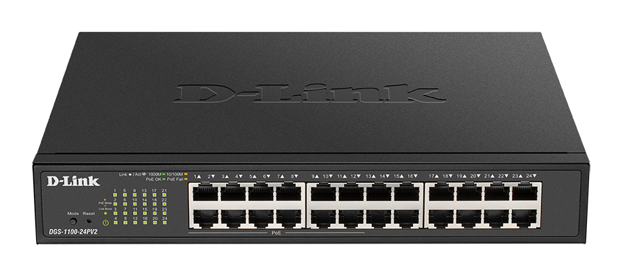 D-Link DGS-1100-24P v2 24-Port PoE Gigabit Smart Managed Switch