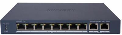 Hikvision DS-3E1310P-EI/M PoE Smart managed switch, 8x PoE, 60W