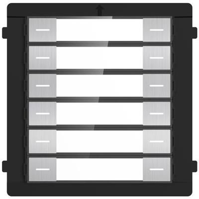 Hikvision DS-KD-K12/S - 12x nametag module for IP intercom, stainless steel