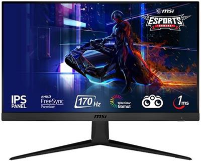 MSI Gaming monitor G2412, 24 /1920 x 1080 FHD/IPS/170Hz/1ms/1100:1/250cd / m2 /2xHDMI/DP