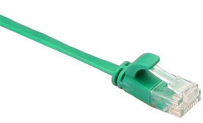 Masterlan comfort patch cable UTP, flat, Cat6, 2m, green