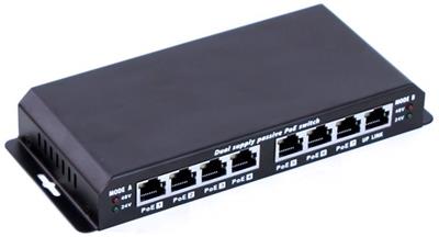 MaxLink 8 ports switch 10/100 Mbps with 7 PoE ports - no power adapter