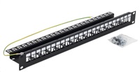 TRITON 19" modular patch panel for max. 24 keystone modules, black