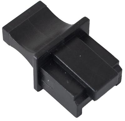 Solarix blind cover for one RJ45, black